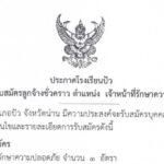 ประกาศรับสมัครลูกจ้างชั่วคราว ตำแหน่งเจ้าหน้าที่รักษาความปลอดภัย