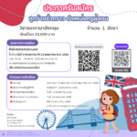 ประกาศรับสมัครลูกจ้างชั่วคราว ตำแหน่งครูผู้สอนวิชาเอกภาษาอังกฤษ จำนวน 1 อัตรา