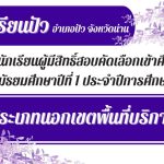 ประกาศรายชื่อนักเรียนผู้มีสิทธิ์สอบคัดเลือกเข้าศึกษาต่อระดับชั้นมัธยมศึกษาปีที่ 1 ประจำปีการศึกษา 2569 ประเภทนอกเขตพื้นที่บริการ