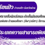 ประกาศรายชื่อนักเรียนระดับชั้นมัธยมศึกษาปีที่ 4 ประเภทความสามารถพิเศษ ด้านพลศึกษา (กีฬา/กรีฑา) ประจำปีการศึกษา 2569